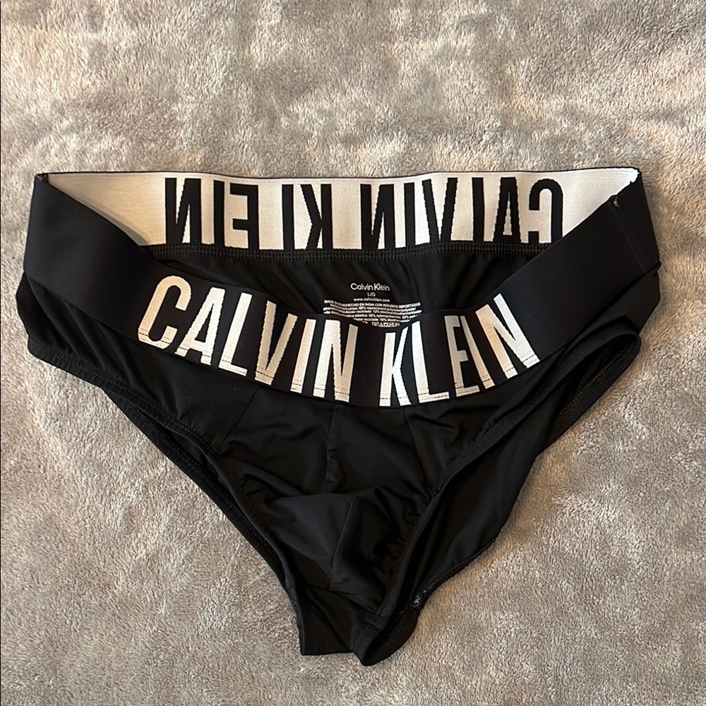Calvin Klein Black Briefs with Iconic Waistband